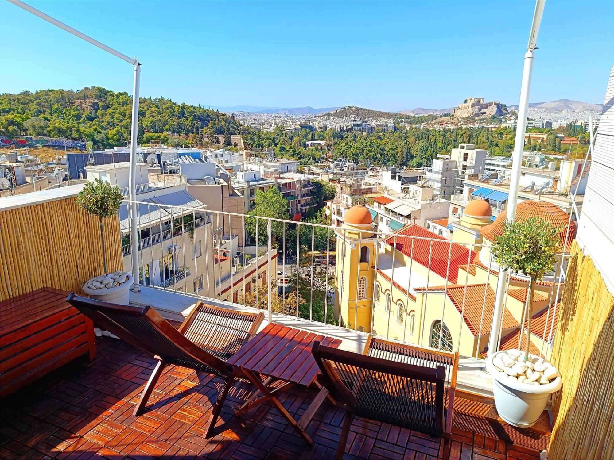 Appartement Penthouse With Acropolis View à Athènes Extérieur photo